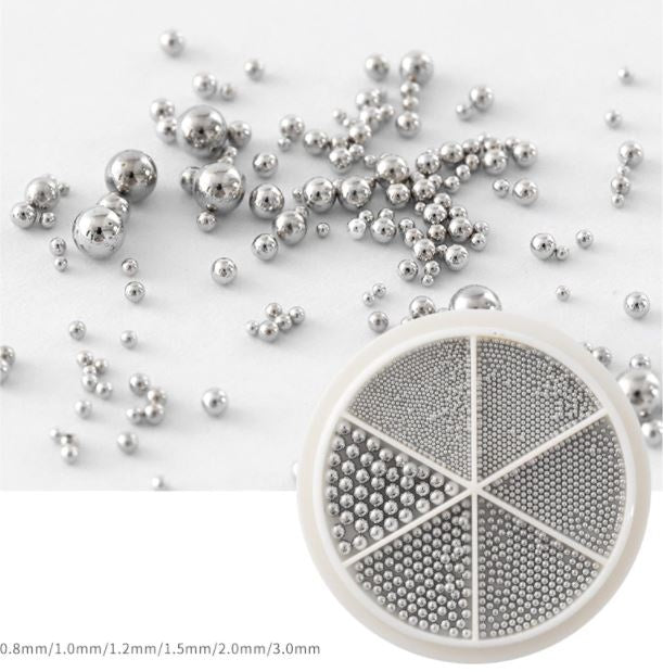 Kaviarperlen aus Edelstahl (6 Größen)