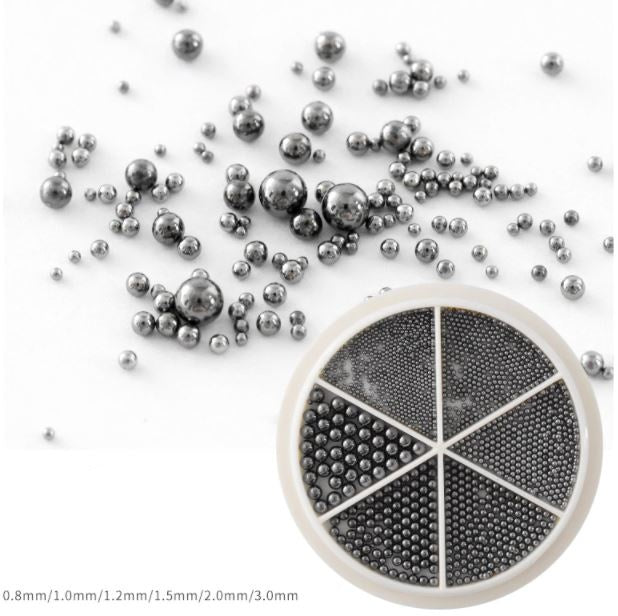 Kaviarperlen aus Edelstahl (6 Größen)