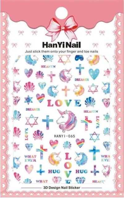 Nail Sticker Einhörner & Formen