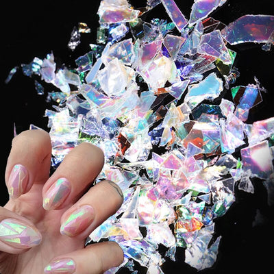 Holografisches Candy Glaspapier Flakes
