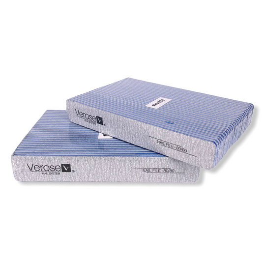 VEROSE Nagelfeilen - eckig - 80/80 - 25Stk.