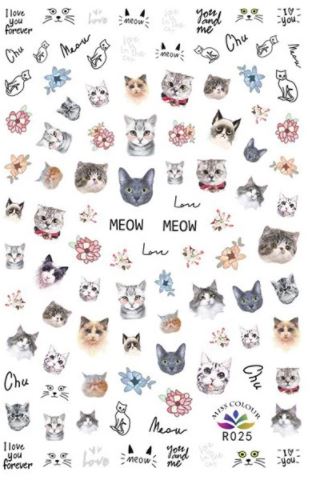 Nail Sticker Süße Katzen