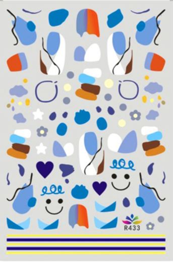 Nail Sticker Smiley & Abstrakte Formen