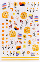 Nail Sticker Gelbe Tulpen & Gänseblümchen