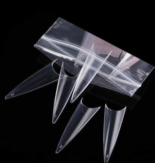 Stiletto Tips (600 Stück) mit Aufbewarungsbox