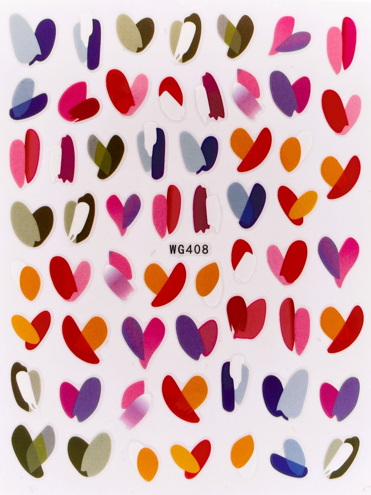 Nail Sticker Abstrakte Herzen