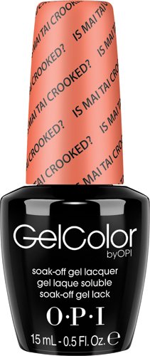 OPI - Soak-off- Is Mai Tai Crooked?