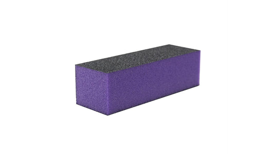 Nagel Buffer 3-seitig, Lila/Schwarz (Körnung 60/100)