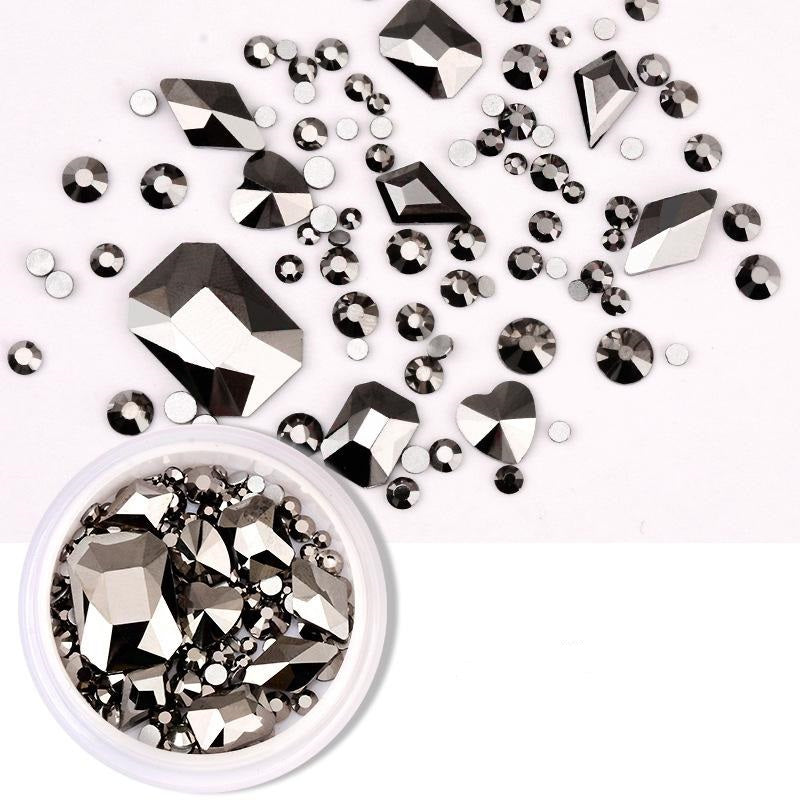 3D NailArt Gemischte Strasssteine Box