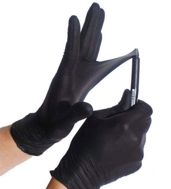 Nitril Black Handschuhe Puderfrei (100 Stück)