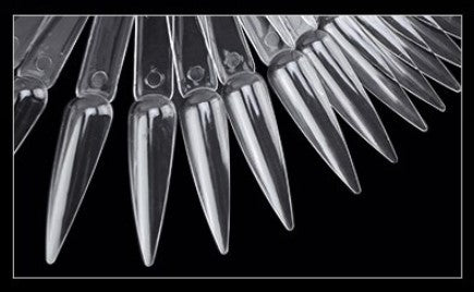 Tipfächer mit Ring - Spitz 40/ 50 Stäbchen