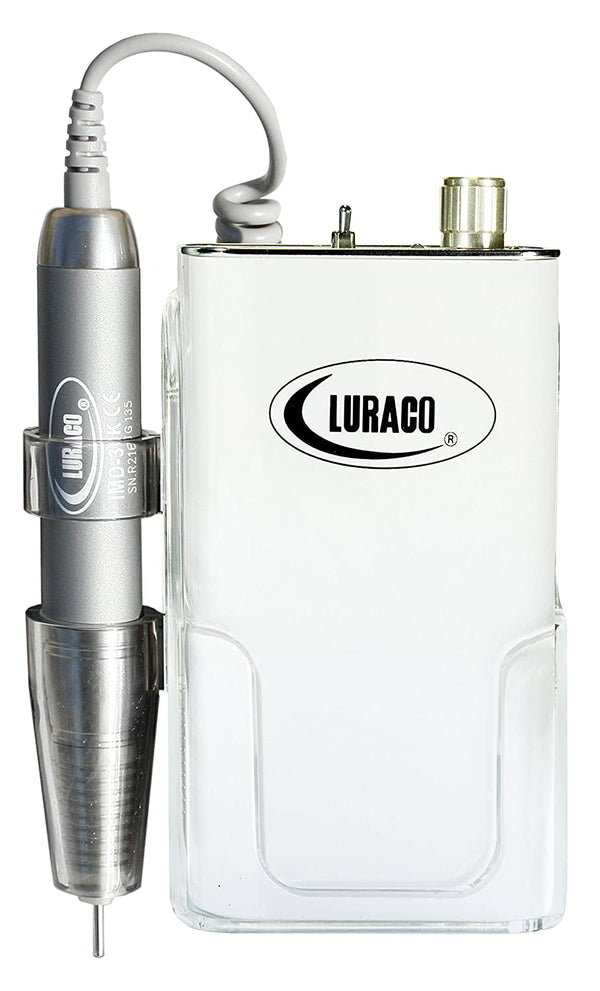 LURACO 30K-Pro WHITE tragbarer Nagelfräser mit Portable Akku